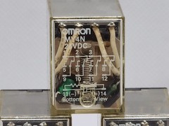 3x OMRON MY4N 240VAC 28VDC 5A POWER RELAY & OMRON PYF14A-E SOCKET [2RE4-1]