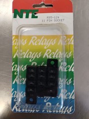 NTE 11-Pin Relay Socket Through-Hole Bladed Panel-Mount R95-124 Lot of 7
