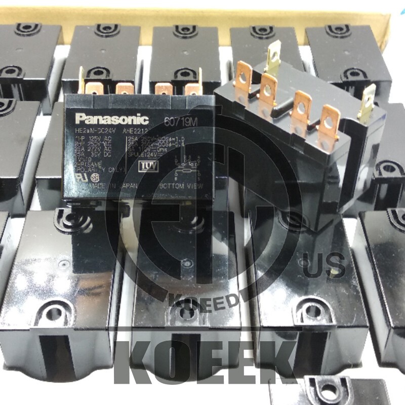 1PC Panasonic HE2aN-DC24V 25A AHE2212 Relay 6 Pins 8A