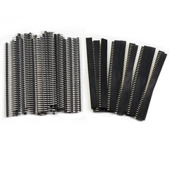 OCR 40PCS 2.54mm Male and Female Pin Header Connector 40Pin Single Row Breaka…