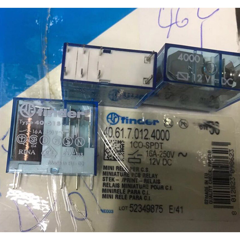 1Pc FINDER 40.61.7.012.4000 TYPE 40.61S 12VDC Power Relay 16A 250V 8Pins NEW
