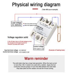 10A~100A Single-phase Voltage Regulated Solid State Relay With Knob Dial New