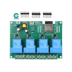 AC 220V 30A 4 Channel WIFI Bluetooth Relay Module onboard ESP32 / ESP8266 Board