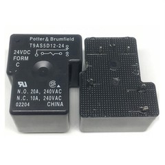 2pcs Tyco T90S5D42-24 T9AS5D12-24 24VDC 20A 240VAC 5-Feets Power Relay RH