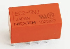 EC2-5NJ Miniature Signal Relay DPDT 2 Form C Nexem / Kemet Lot of 385 Each