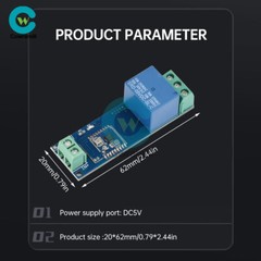 DC 5V 1 Channel Relay Module Bluetooth Proximity Switch Module Auto Senser US