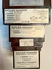 Cutler Hammer Type M Relay D26MR Type 24 VDC Coil