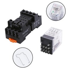 /ac 12v Relay 5a Electromagnetic Power Coil Relay 14 Pins 4pdt 4no+4nc Hh54p My4