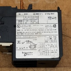 Telemecanique LRD22 Overload Relay. 16- 24Amp – USED