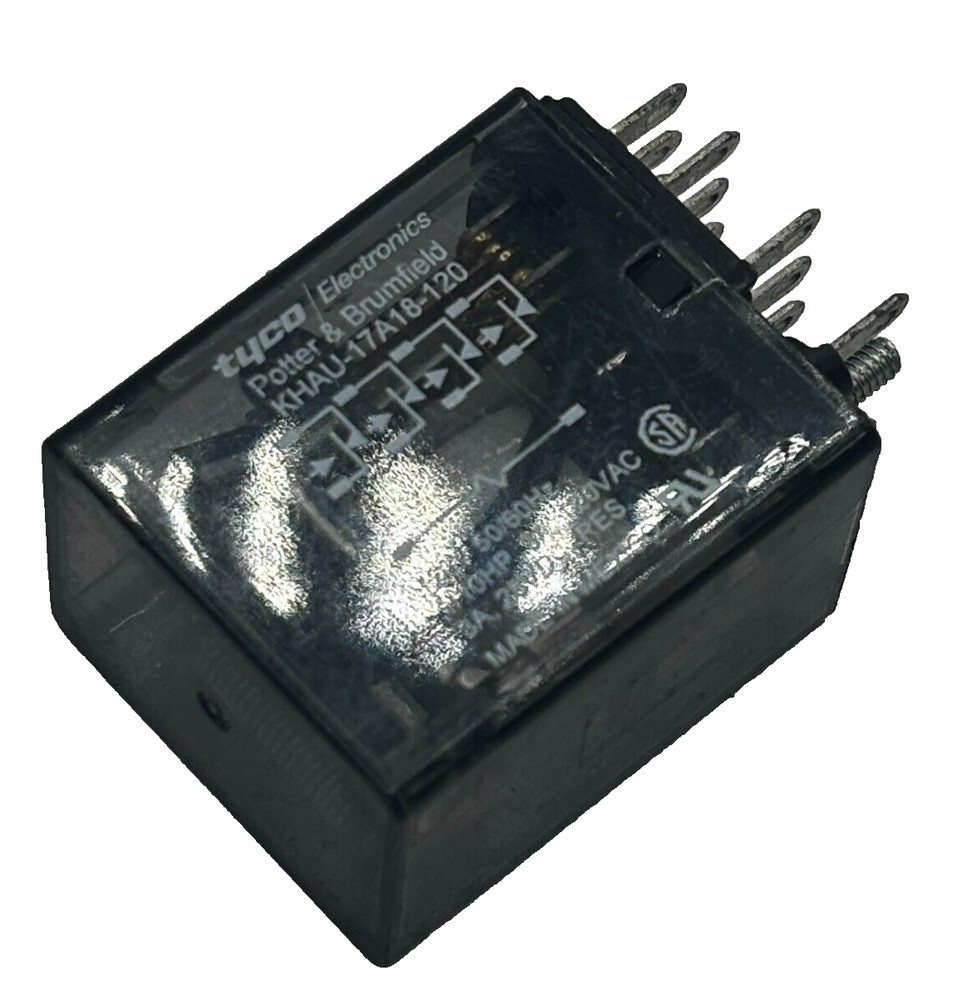 TYCO POTTER & BRUMFIELD KHAU-17A18-120 General Purpose Relay 120V 50/60HZ 3A ⭐