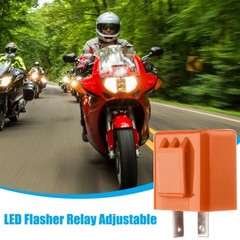 2Pin Motorcycle Speed Adjustable LED Indicator Turn Signal Hyper Flasher Relay