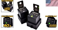 HD Switch Waterproof Relay 12VDC LED Indicator 2 Pack