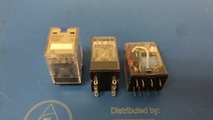 Lot of 3 pcs OMRON Plug In Relay,8 Pins,Square,12VDC, MY2IN-DC12