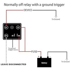 Relay 250A, 12V Continuous Duty Relay, 5 Pin Starter Relay Size: 12v-250a-5pin