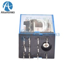 MY3NJ AC 220V / AC 110V / DC 24V 11 PIN Coil Power Relay Module Socket Base