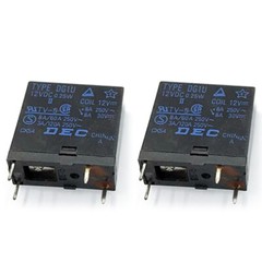 10PCS DEC TYPE DG1U-12VDC Power Relay 4Pin 16A 250V