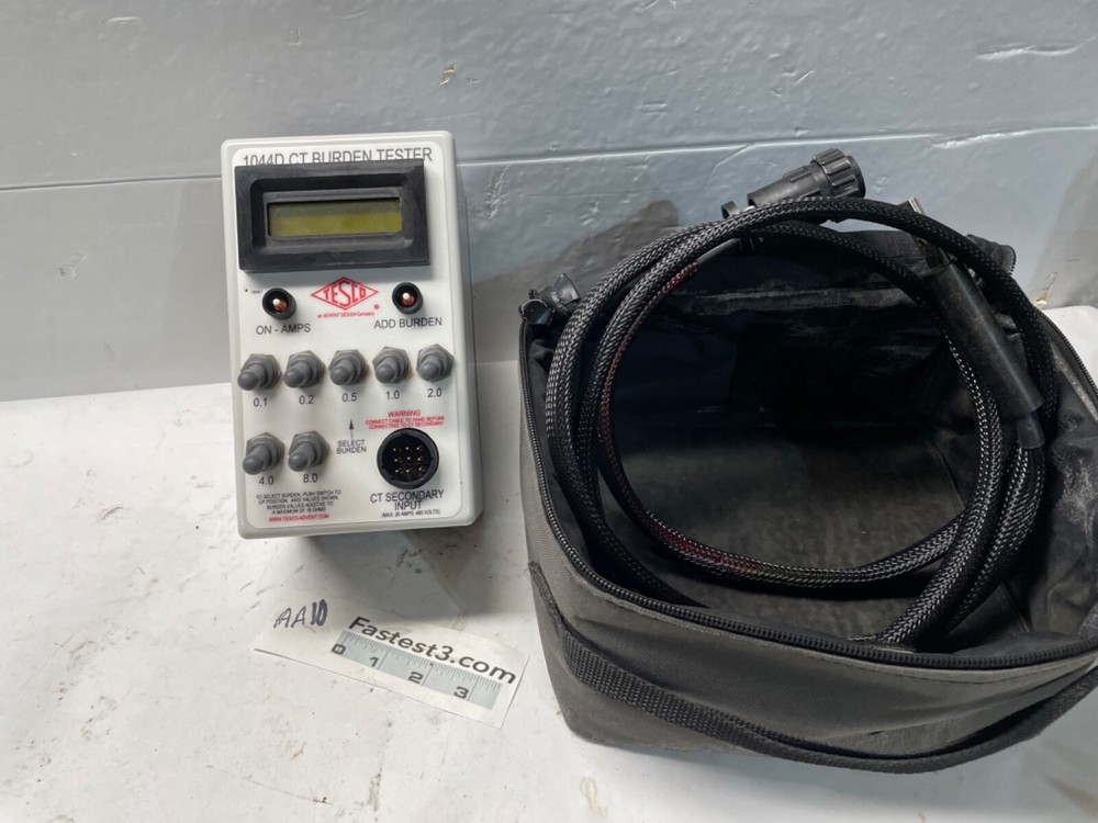 Tesco 1044D CT Current Transformer Ratio / Burden Tester with Cable, Case