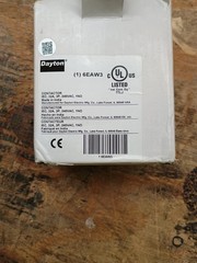 DAYTON 6EAW3 IECMagContactor, NonReversing, 240VAC 6EAW3