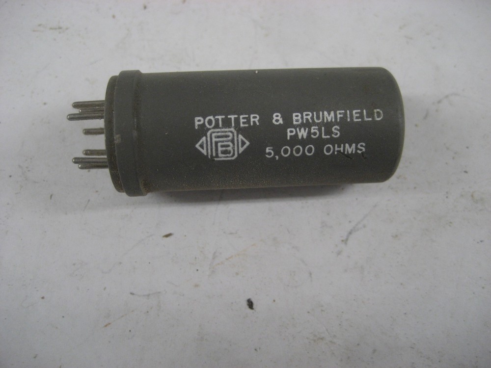 NOS Vintage Potter Brumfield PW5LS Relay 5,000 Ohms