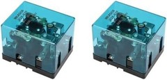 JQX 62F 2Z High Power Relay DPDT 2NO 2NC 12V DC 80A 35mm Rail Mount 2Pcs