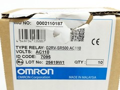 OMRON G2RV-SR500 AC110 Slim I/O General Purpose Relay Batch 5 Pcs