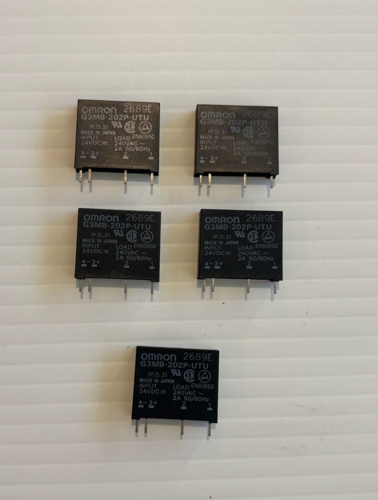 Omron G3MB-202P-UTU Solid State Relay Lot of 5