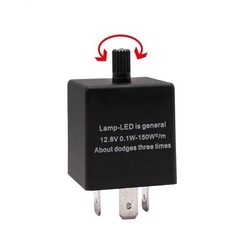 3 Pin LED Flasher Relay 12V 20A Turn Signal Blinker Adjustable For Car Truck