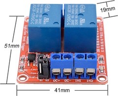 [2-Pack] 12V Relay Module 2-Channel Relay Switch with Optocoupler 2CH-12V-2