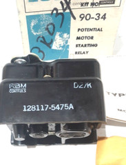 RBM Essex 90-34 Potential Motor Starting Relay 495V – New, Old Stock (#507)