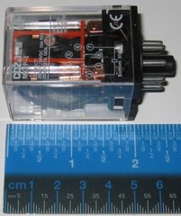 250V AC – 10 / 5A – 8 Pin Octal Relay – DPDT N.O. / N.C. Contracts – 12V DC Coil