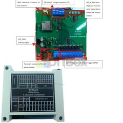 8CH 433M Lora Remote Controller Feedback Point-to-Point Wireless IO Swicth Relay
