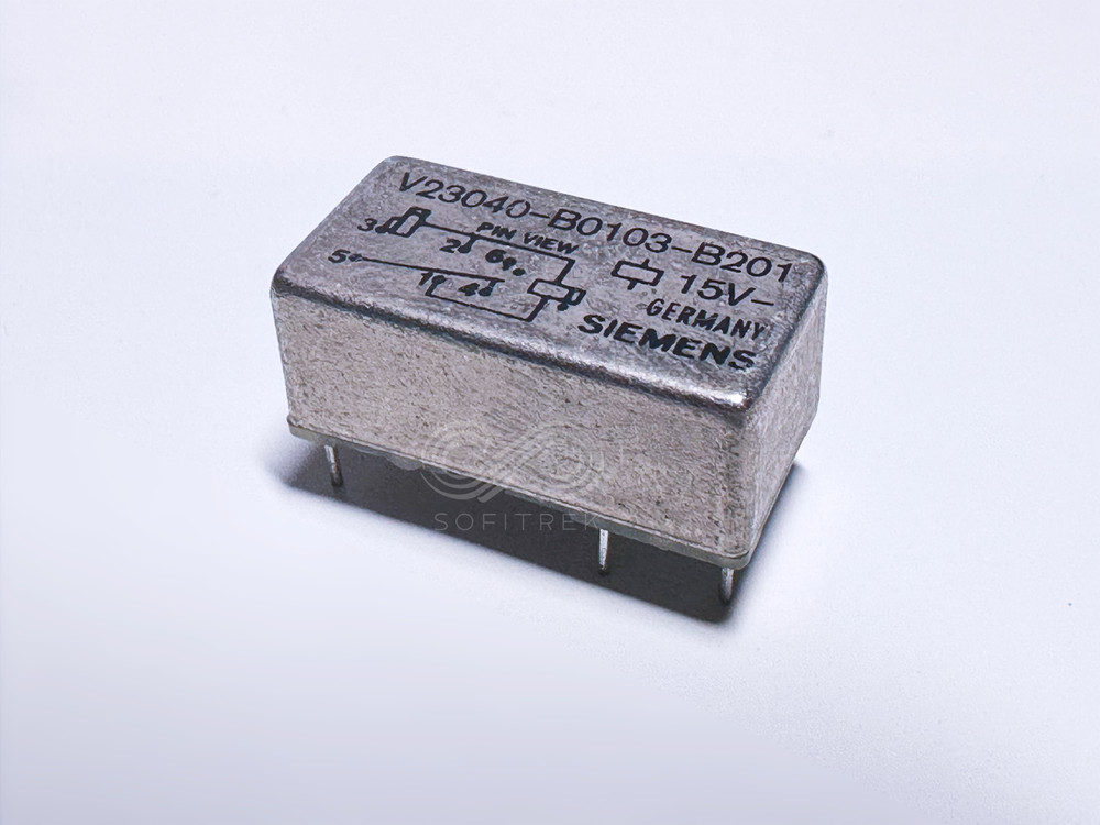V23040-B0103-B201 Siemens PCB Dual Latching Relay 15VDC SPDT 2A 125VAC 150VDC