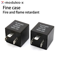 DC12V 24V 180W Car Flasher Relay Turn Signal 3-Pin Car Motorcycle Steering Relay