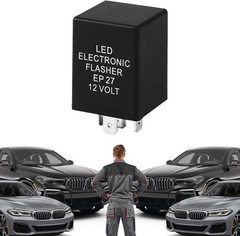 Durable Waterproof LED Flasher Relay – 5 Pin EP27 Turn Signal Solution for Cars