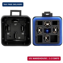 Waterproof Relay Kit, 12V 40A, 4 Pin SPST, Heavy Duty 14 AWG Tinned Copper Wires