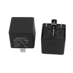 5Pack JD2912 DC 72V Coil 40A 5 Pins SPDT Security Power Relay