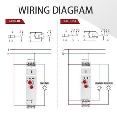GRT8 B1 AC 230V Time Relay Delay Timer Adjustable 0.1s 10 Days DIN Rail 16A