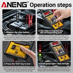 ANENG 11-25V Relay Detector RT01 Digital Universal 4/5 Pins Car Battery Vehicle