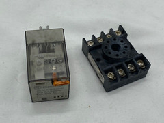 Finder 60.12.8.120.0040 relay, 120vac coil with socket, 2 pole