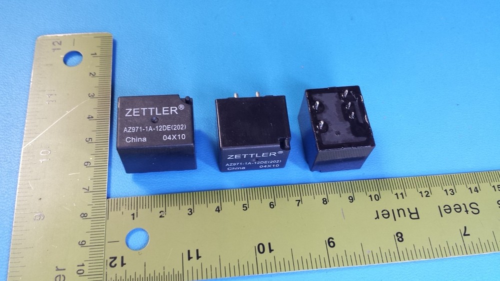 RELAY Automotive 45 amp , ZETTLER, AZ971-1A-12DE 202 12V 45A Relay 12VDC (2 pcs)
