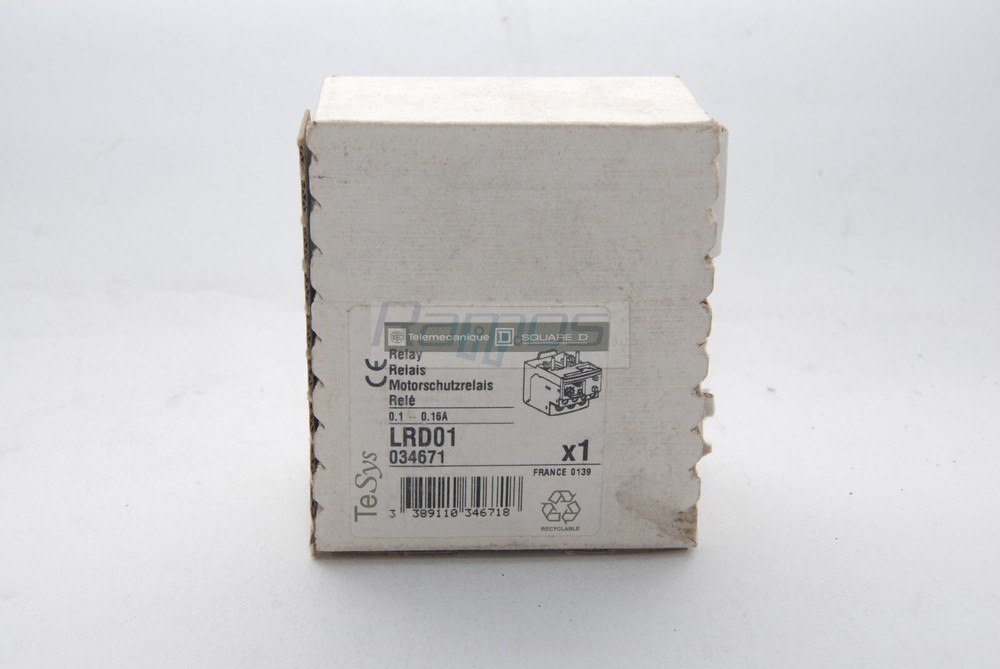 LRD01 TELEMECANIQUE FLC Overload Relay 0.1 → 0.16 to 160 mA