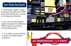 TIPM Bypass Cable, Fuse Holder Fuse Adapter,Repair Fuel Pump Relay Bypass Cable