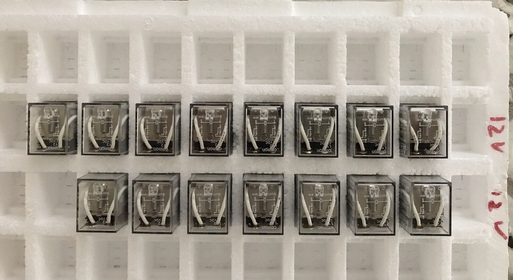 Lots of 3 Omron Relay P/N LY2-DC12V -110VAC 10A 8PIN Coil DPDT
