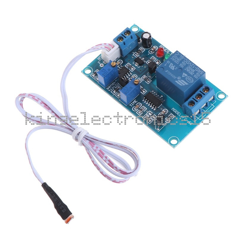 12V Light detect sensor photoresistor relay module with timmer light control