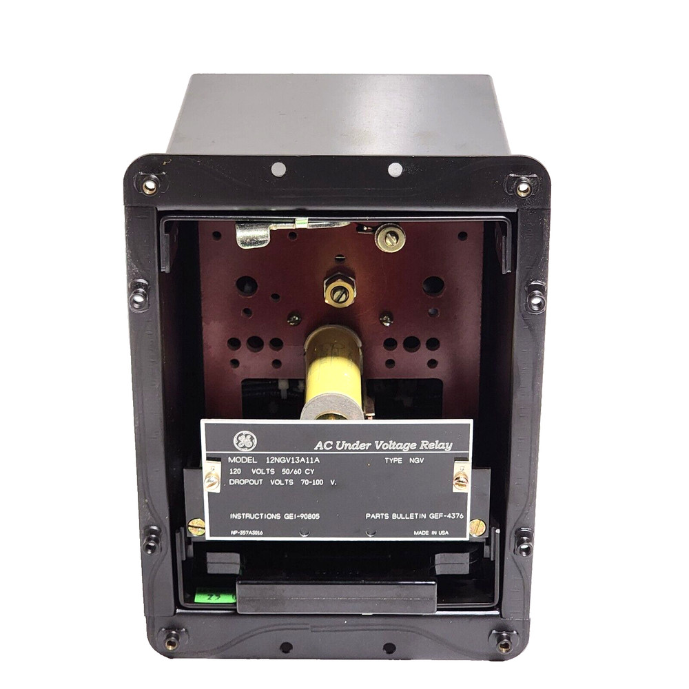 General Electric 12NGV13A11A AC Undervoltage Relay Dropout Cal. 70-100 V.GREET U