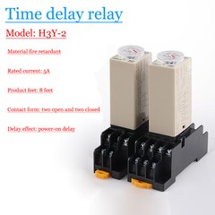 H3Y-2/4 power-on delay relay silver contact time relay AC 36 110 220V DC 12V 24V