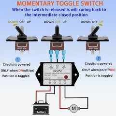 Groovely 12V DC Relay Module,Forward and Reverse Relay Module,with Waterproof DP