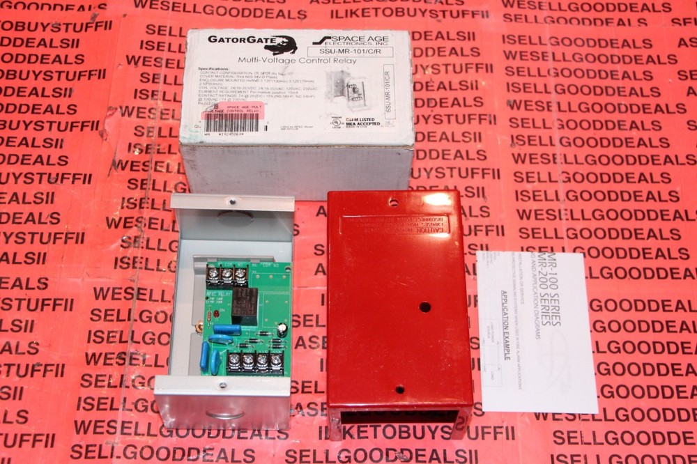 Space Age Electronics SSU-MR-101/C/R Gatorgate Multi-Voltage Control Relay New