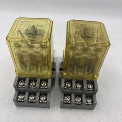 Lot Of 2 Idec RR3B-U Relays On P&B 27E893 Sockets