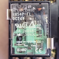 FUJI ELECTRIC HH54P-FL RELAY WITH SOCKET TP514X2, LOT OF 6
